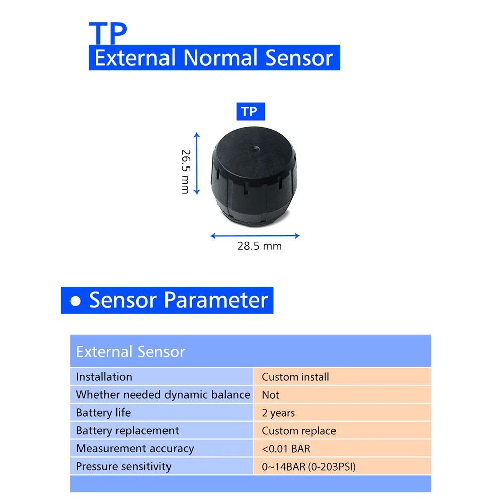 TPMS Автомобильная беспроводная система контроля давления в шинах 6 колесных шин внешний датчик цветной ЖК-аккумулятор сменный улучшенный сигнал