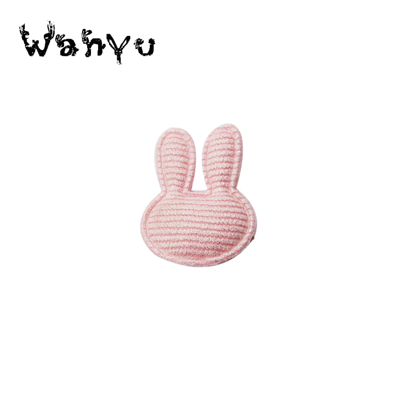 60pcs Hot Stamping Cloth Rabbit Padded Patches Appliques For Clothes Sewing Supplies DIY Decoration | Дом и сад