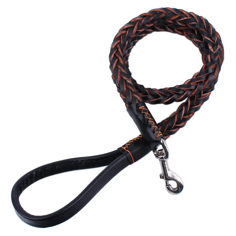 95 см Высокое качество Натуральная кожа Большой собачий поводок ошейник для