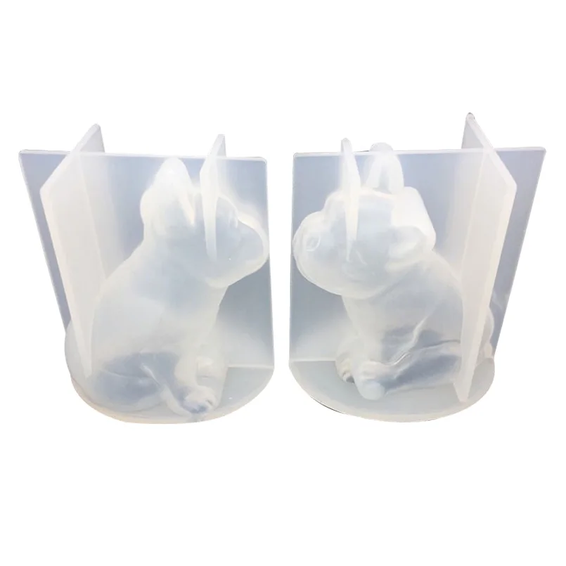 Милый Французский бульдог Форма торт силиконовые формы 3D шоколадные помадные