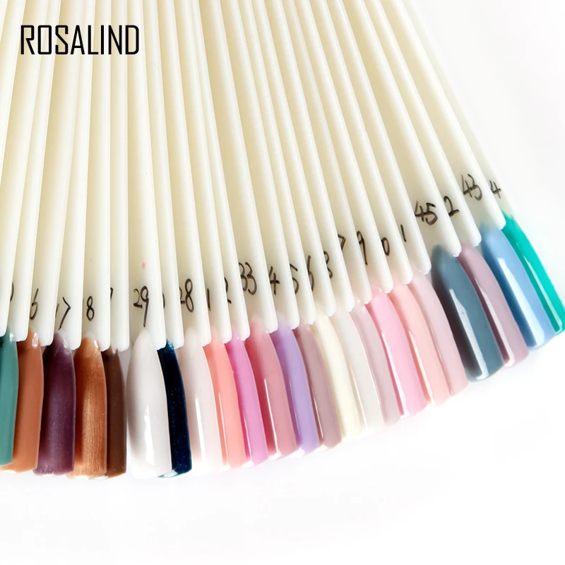 ROSALIND, 50 шт./лот, накладные ногти, 4 цвета, накладные ногти, Гелевый лак, накладные ногти, инструмент для маникюра, дизайн ногтей