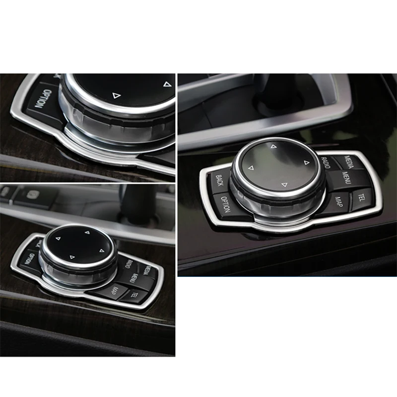 Крышка мультимедийной рамки из нержавеющей стали для BMW 1 2 3 4 серии F20 F22 F23 F45 F30 F31 F34