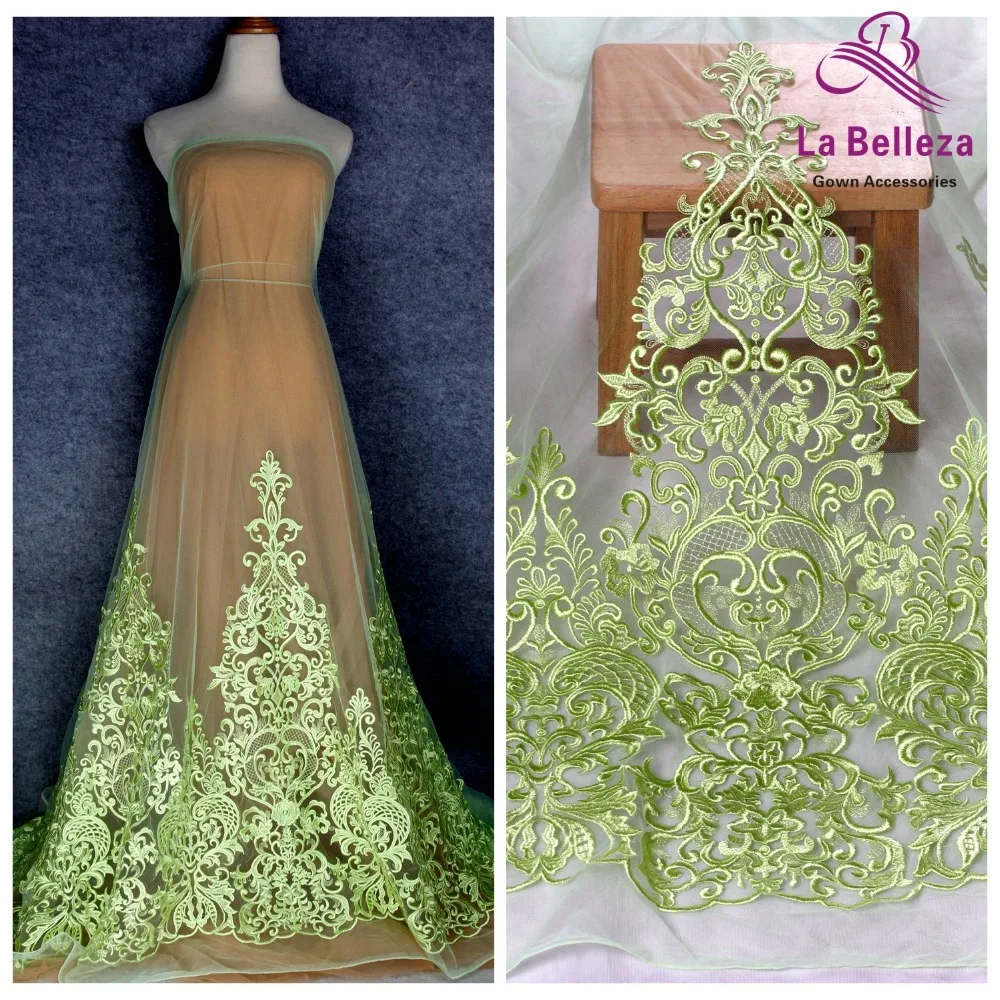 La Belleza, новинка, ширина 75 см, бежевое кружево, серая кружевная отделка, платье, кружевная отделка для свадебных аксессуаров, 1 ярд