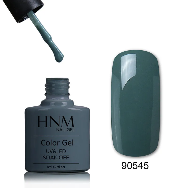 90545 HNM 8 мл цветная бутылка 79 PureColor Светодиодная лампа лак для ногтей Замачивание от краски геллак гель лак штамповка эмаль Лаки - Цвет: 90545