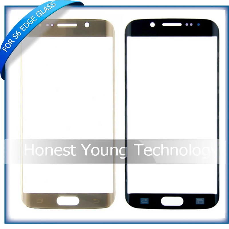 Оригинальное запасное внешнее стекло для Samsung Galaxy S6 edge G925 SM-G925V LCD сенсорный экран