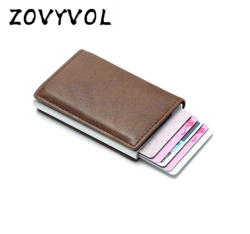 Держатель для карт ZOVYVOL из искусственной кожи с защитой от идентификации Rfid