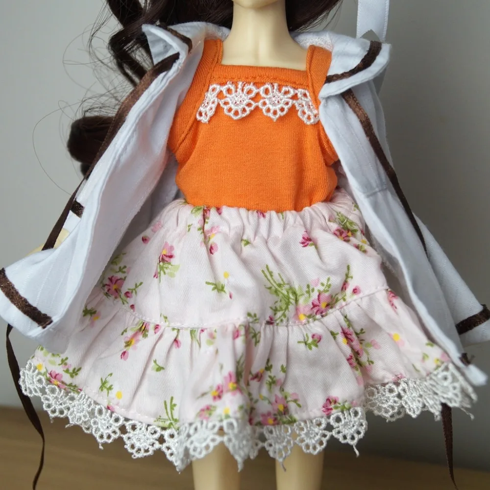 1/6 BJD пальто + мини юбка Топ наряды одежда для 11 &quot27 см высокая женская кукольная