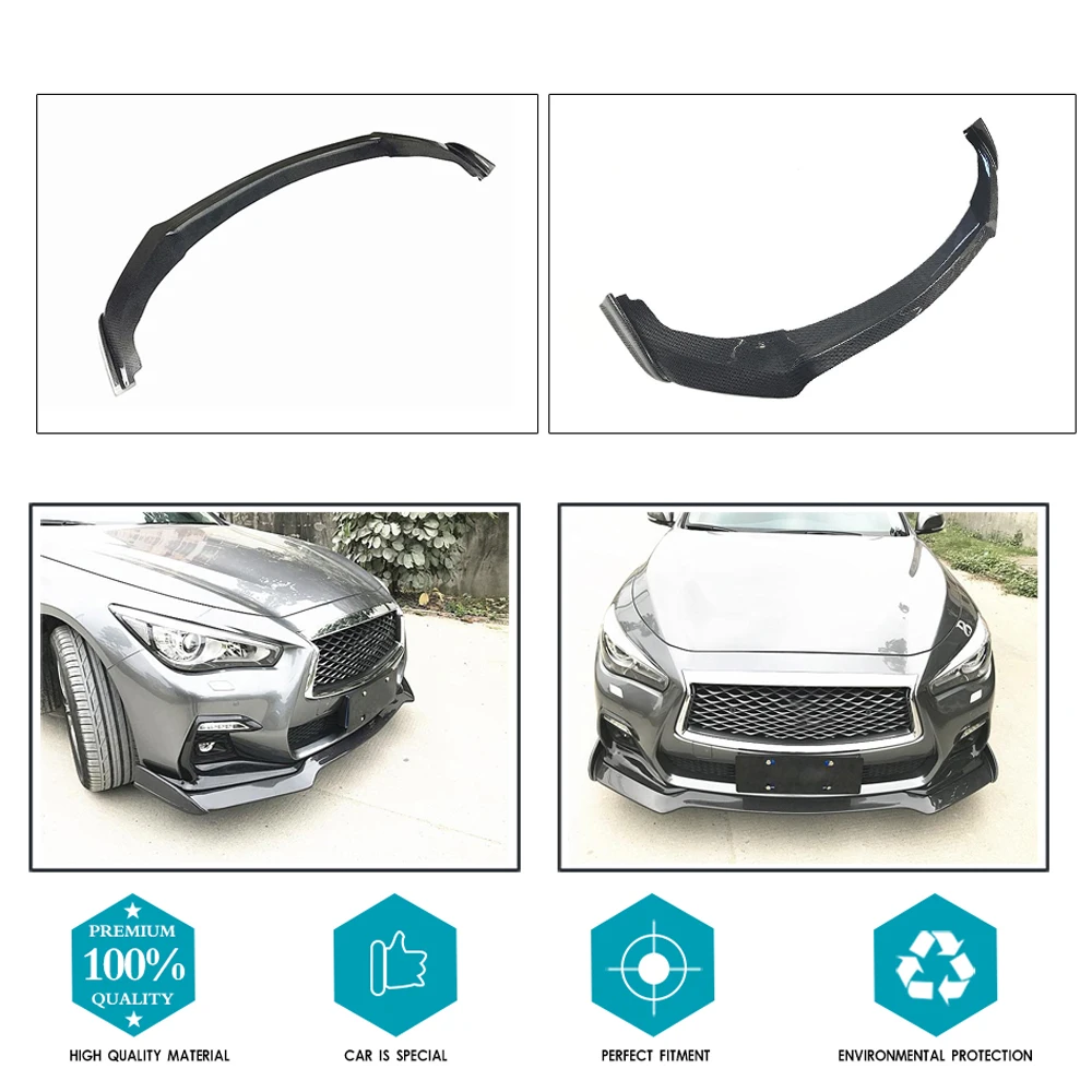 Спойлер для квадрокоптера Infiniti Q50 черный из углеродного волокна|Амортизаторы| |