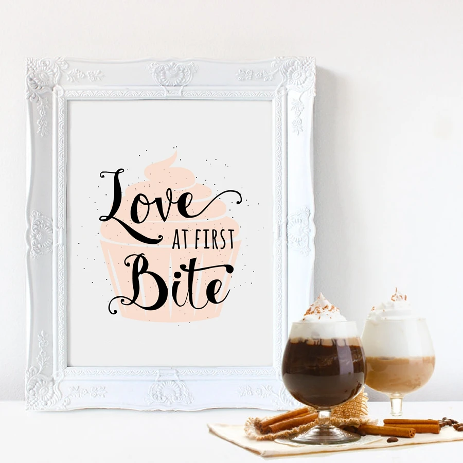 Хорошая еда с друзьями фотография и постер Картина на холсте кексов картина