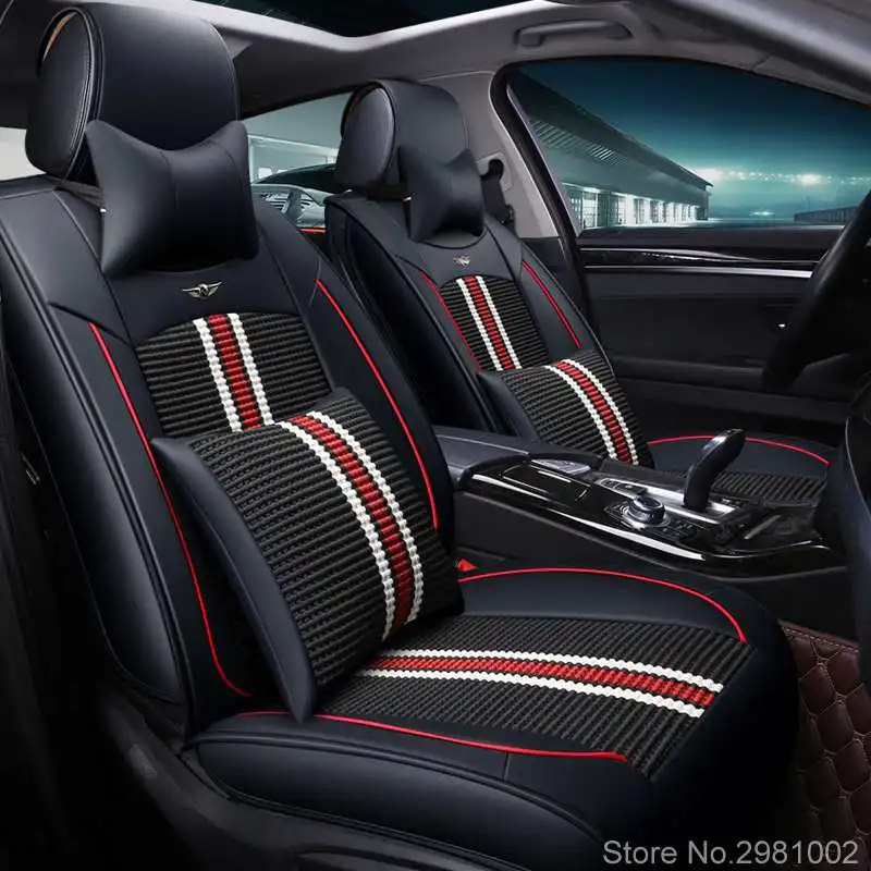 Дышащие сетчатые чехлы для сидений автомобиля подходят Audi A6L R8 Q3 Q5 Q7 S4 RS Quattro A1 A2 A3 A4