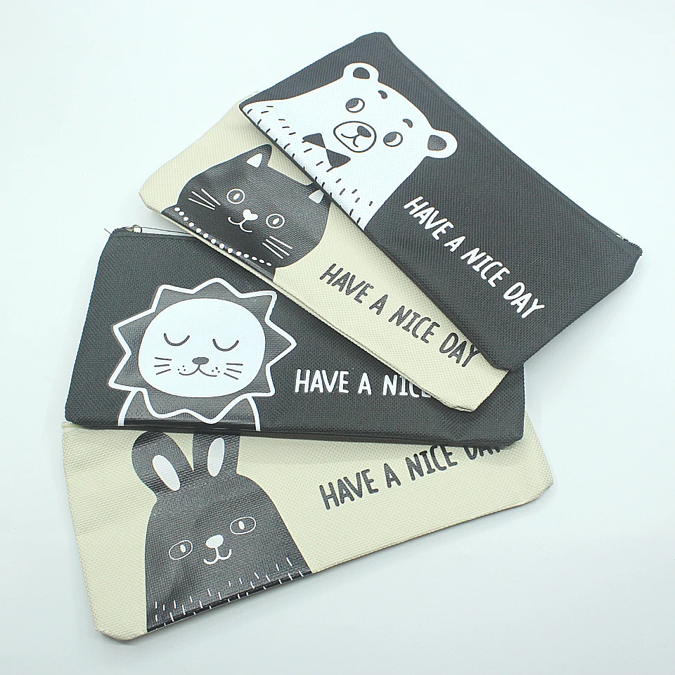 Пенал из ткани Оксфорд для девочек и детей чехол карандашей с милыми мультяшными