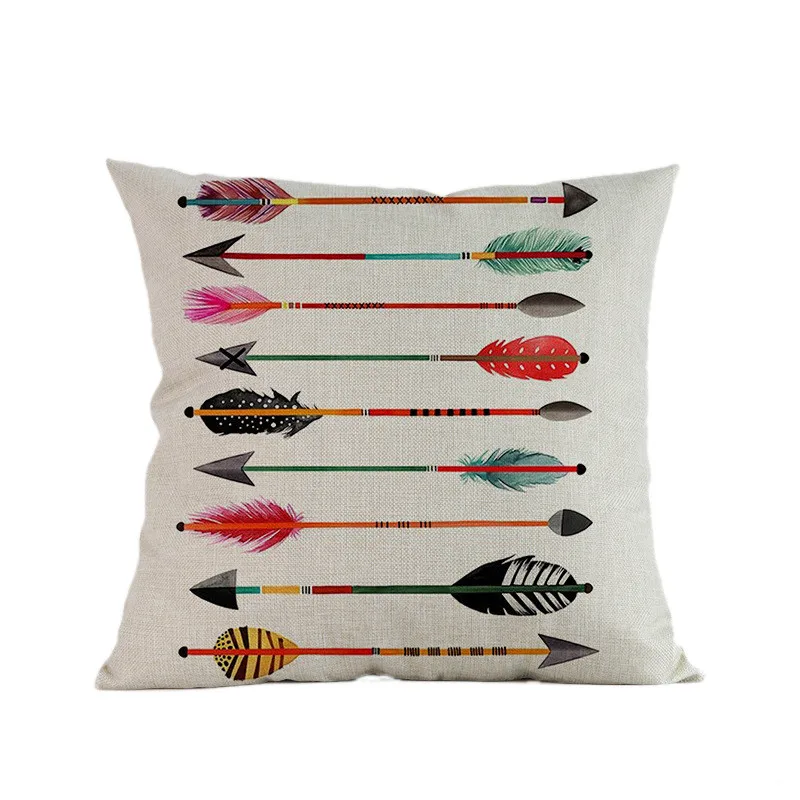 Наволочка квадратная 45 см * льняные наволочки постельные принадлежности простой