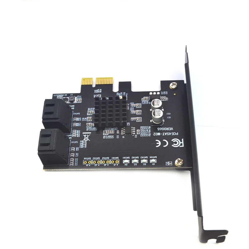 Новинка 4 порта SATA 6G Marvell 88SE9215 PCI Express Райзер карта e к III 3 0 конвертер SATA3.0 HDD SSD IPFS для