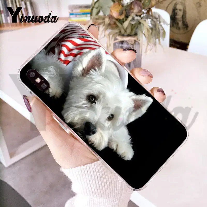For iphone 13 7 6 X Case Westie Terrier Dog Puppy Highland Phone for 8 6S Plus 5 5S SE 5C XS XR | Мобильные телефоны и