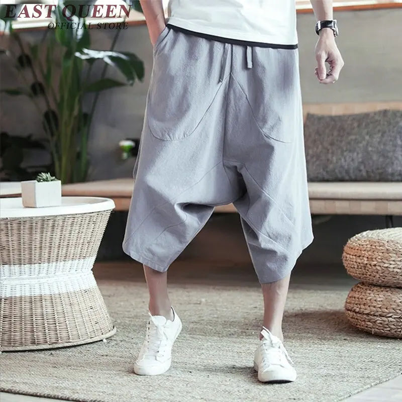 Штаны в китайском стиле Мужская традиционная китайская одежда мужские льняные