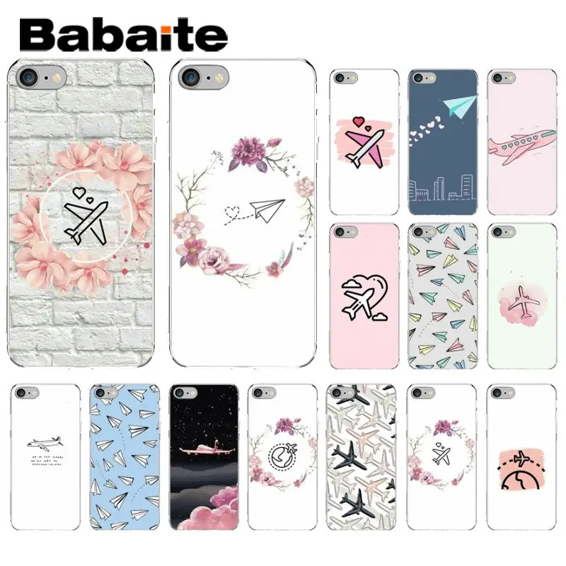 Чехол для мобильного телефона Babaite с персонажами из мультфильмов и самолетами по