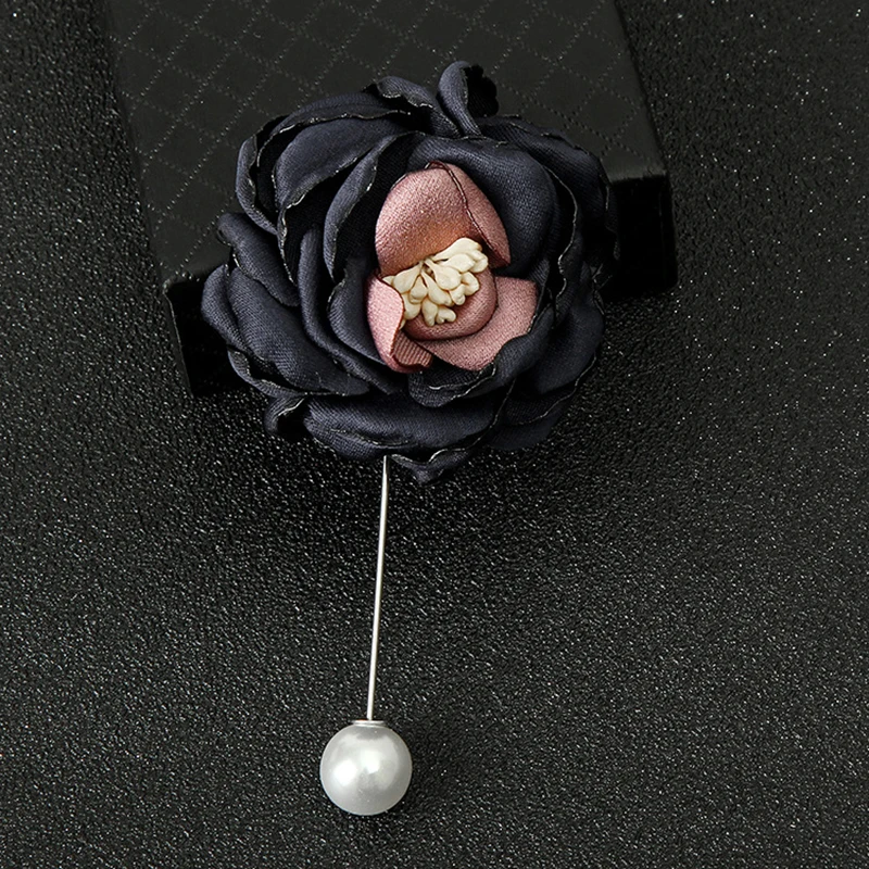 Мужская Брошь булавка в виде розы ручной работы для жениха свадьбы церемонии