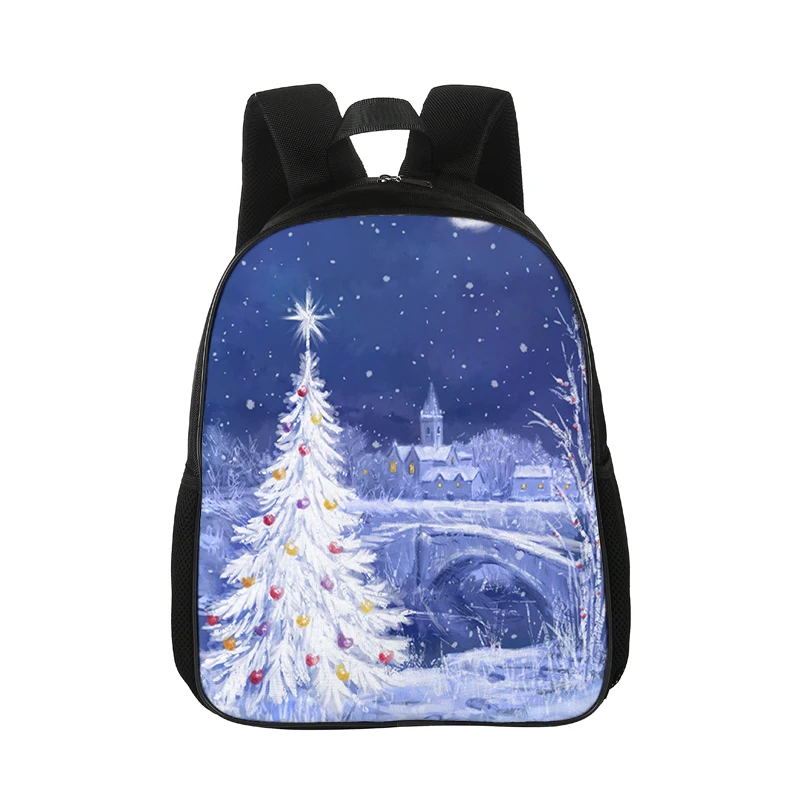 Индивидуальные рождественские детские рюкзаки с принтом для мальчиков и девочек