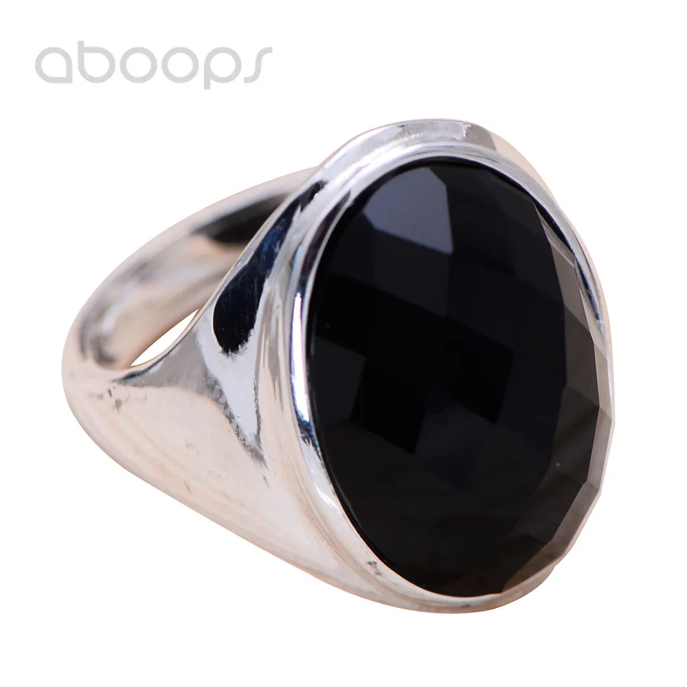 Женское Винтажное кольцо косынка из стерлингового серебра 925 пробы с черным