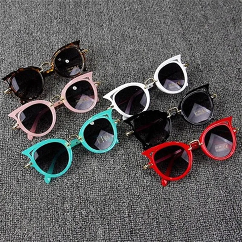 

2018 Kids Sunglasses Girls Brand Cat Eye Children Glasses Boys UV400 Lens Baby Sun glasses Cute Eyewear Shades Goggles