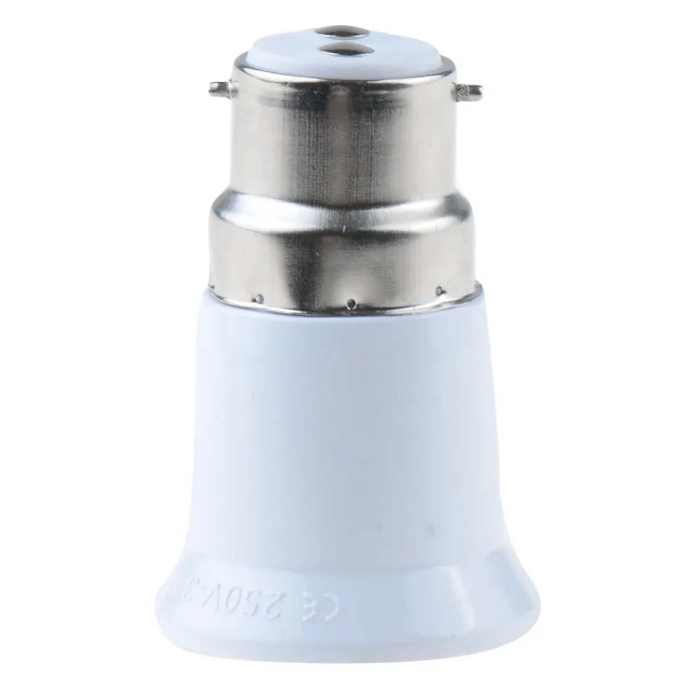 

1 Piece B22 to E27 Fireproof Material lamp Holder Converter Socket light Bulb Base type Adapter