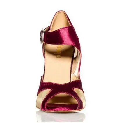 2017 Брендовые женские Туфли для латинских танцев атласные туфли бальных сальса