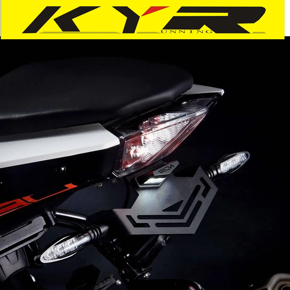 Для KTM DUKE 390- duke 390 Аксессуары Для Мотоциклов Хвост номерной знак рамка номерной знак крепящаяся лампа