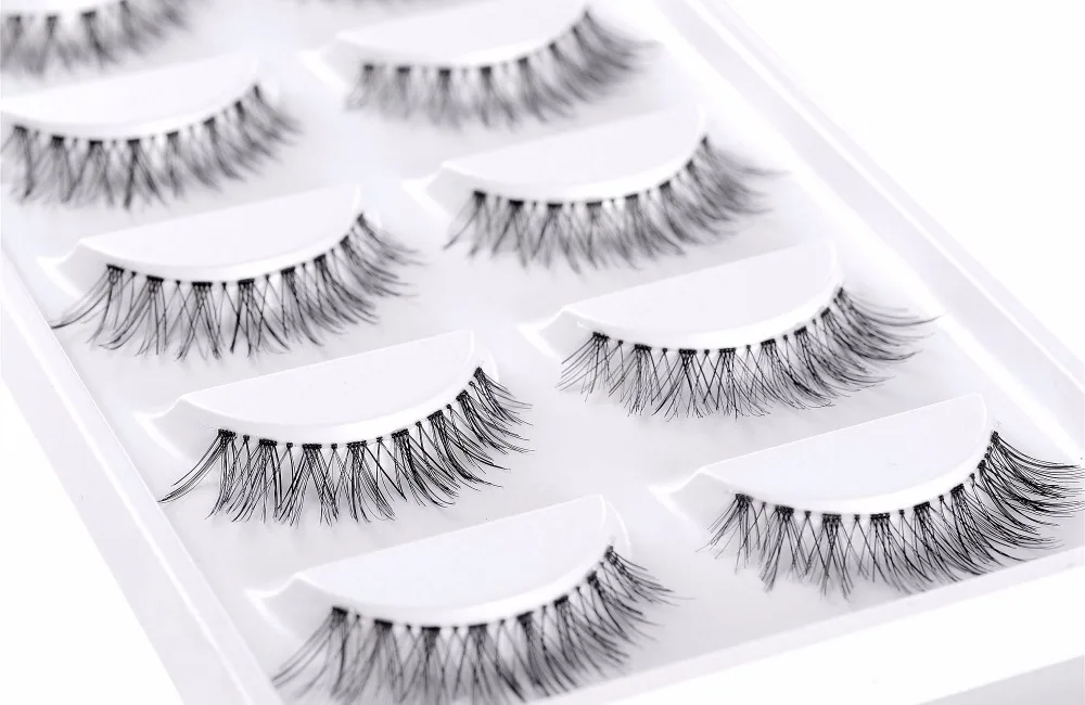Накладные натуральные ресницы, CLOTHOBEAUTY 15 пар ручной работы Поддельные ресницы, Demi Wispies мягкая невидимая лента, Длинные/толстые многоразовые(новые