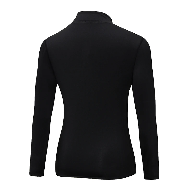 Зимний женский бархатный термосвитшот на молнии Облегающая рубашка для йоги