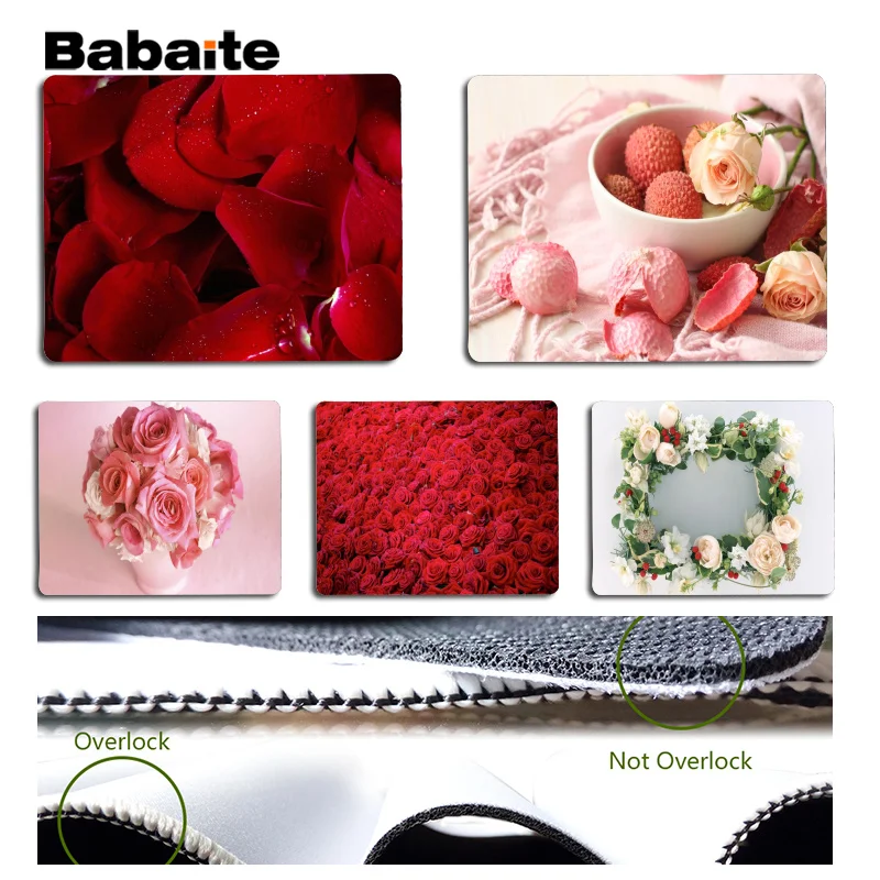 Коврик для мыши ноутбука Babaite Roses Размером 25x29 см | Компьютеры и офис