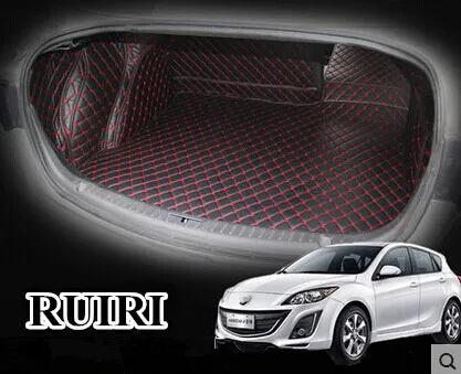 Высокое качество! Специальные автомобильные коврики для багажника Mazda 3 sedan 2013-2009