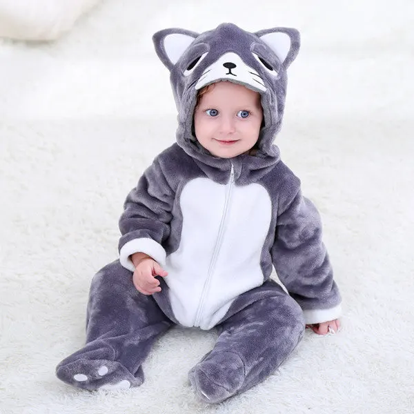 Новый детский комбинезон костюм для младенцев новинка 2018 Весенняя фланелевая