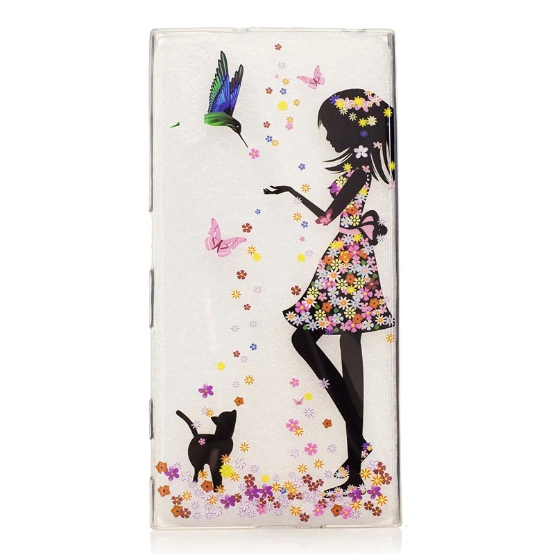 Для Xperia XZ Модный мягкий из высокотемпературного полиуретана чехол 3D мультфильм