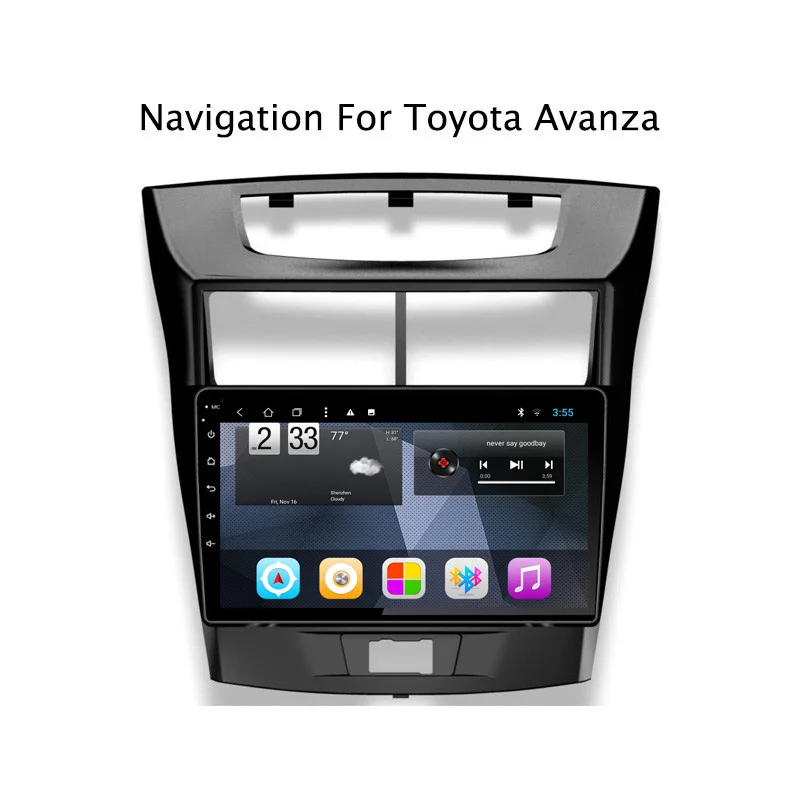 Ectwodvd 9 &quotВосьмиядерный Android 8 1 автомобильный DVD для Toyota Avanza с gps навигацией