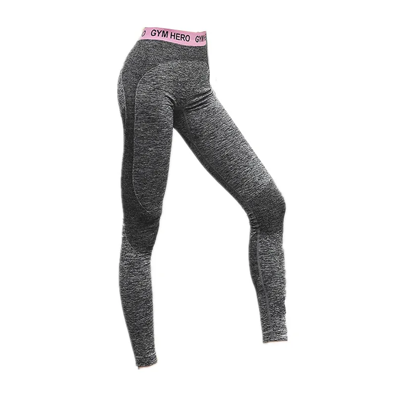 Для женщин letteredWorkout тренажерный зал леггинсы для Высокая талия кальсоны йоги