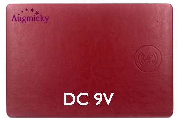 Серый USB2.0 5 V/9 V QI мобильного телефона Беспроводной Зарядное устройство быстрой зарядки Мышь коврик из искусственной кожи Мышь Pad для iPhone X/iPhone 8Plus samsung S9 - Цвет: Серый
