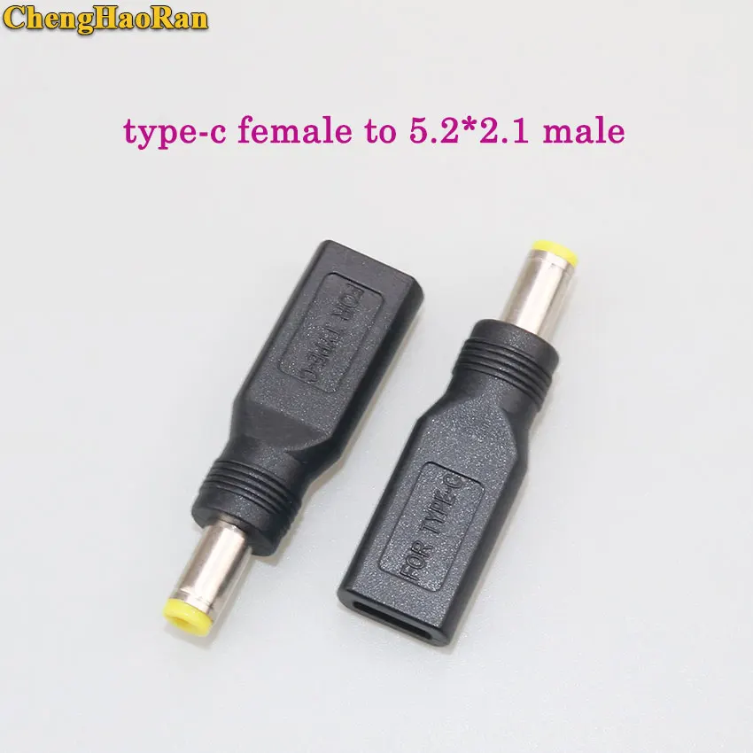 B ChengHaoRan DC type-c Женский до 5,5*2,1 женский/4,8*1,7/5,5*2,1 мм Мужской 5,5*2,1 до micro usb/type-c/для iphone разъем питания - Цвет: B