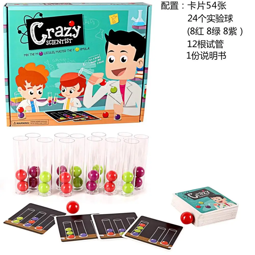 Crazy Scientist игрушка для рабочего стола игра учёный тест трубка игрушечный стол
