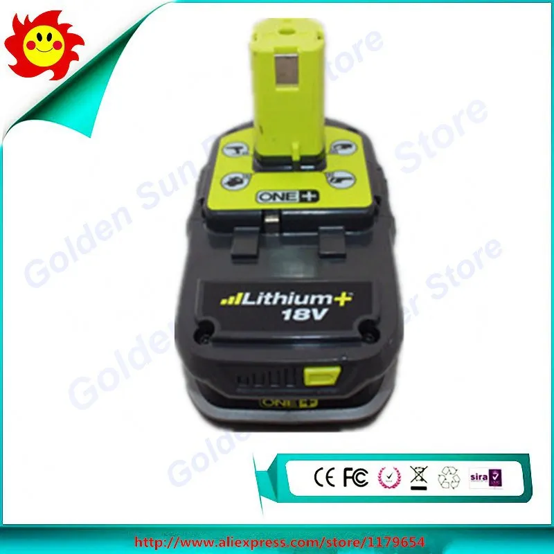 Аккумуляторная литий ионная батарея ryobi p104 18 в 2500 мА · ч аккумуляторная для дрели