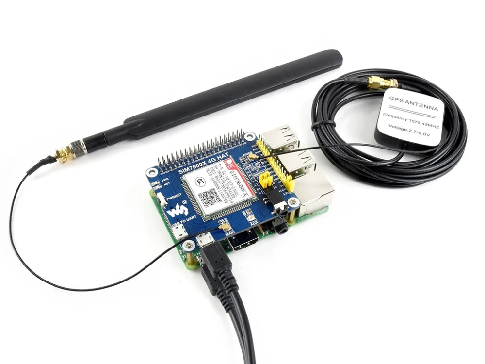 Waveshare 4G/3g/2G/GSM/GPRS/GNSS шляпа для Raspberry Pi на основе SIM7600CE-T 4G/3g/2G связь и модуль позиционирования GNSS