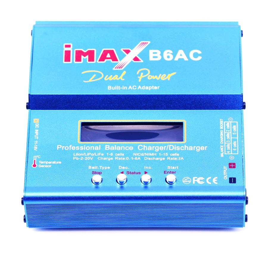 IMAX B6AC 80 Вт Lipo NiMh литий-ионный Ni-CdRC Батарея баланс цифровой Зарядное устройство Dis