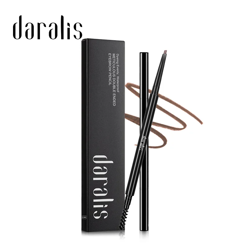 Двухсторонний карандаш для бровей водонепроницаемый стойкий не цветущий