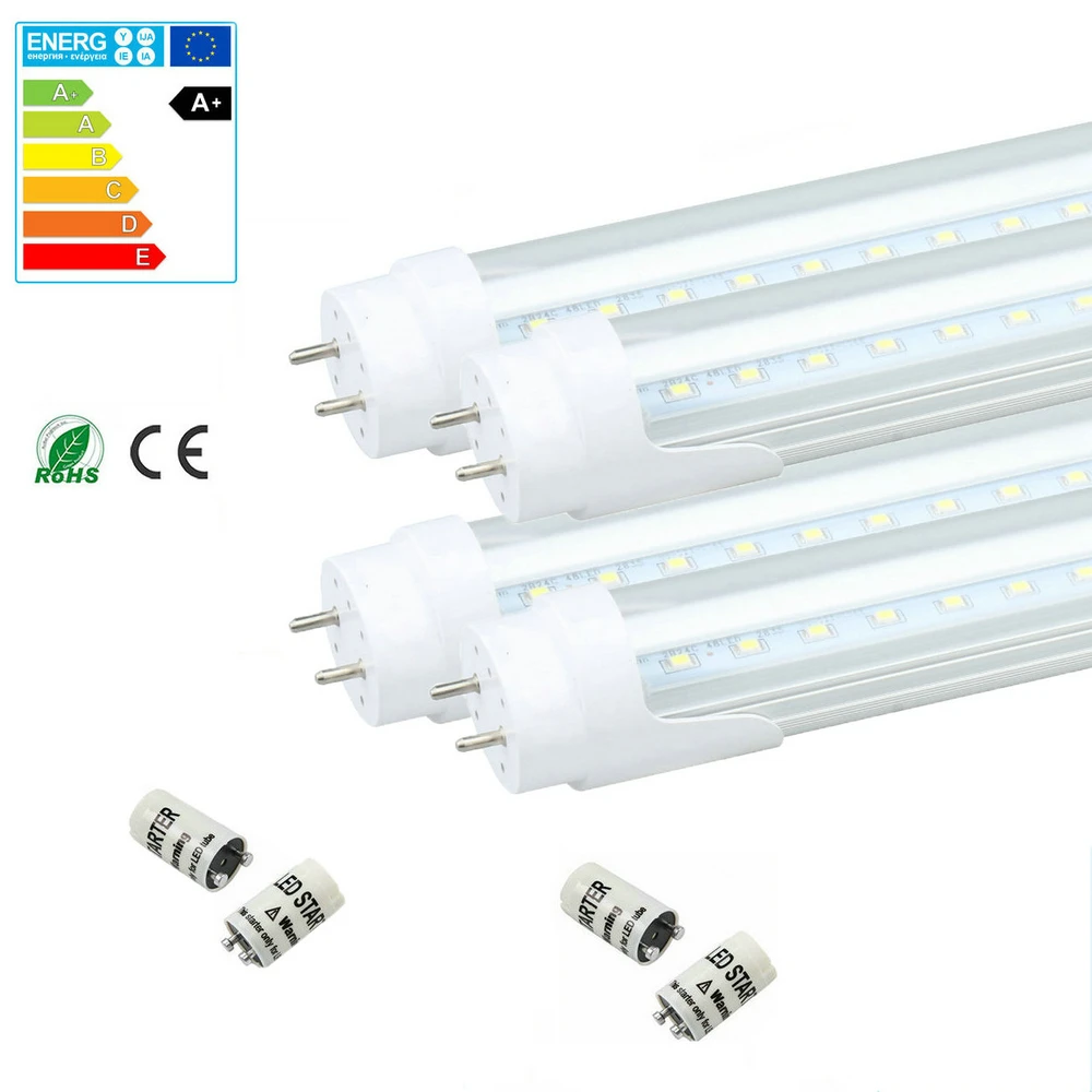 Maidodo 4X T8 G13 2FT 60 150cm 2 5FT 9W 13W 18W 24W 810 2160LM светодиодный s SMD 6000 6500K ные лампы