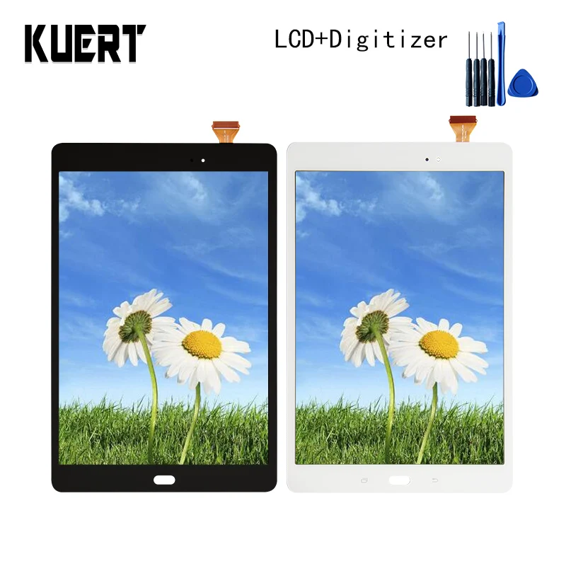 Для samsung Galaxy Tab A 9,7 SM-T550 T550N T555 Панель ЖК комбо сенсорный экран дигитайзер стекло ЖК-дисплей Запчасти для сборки инструмент