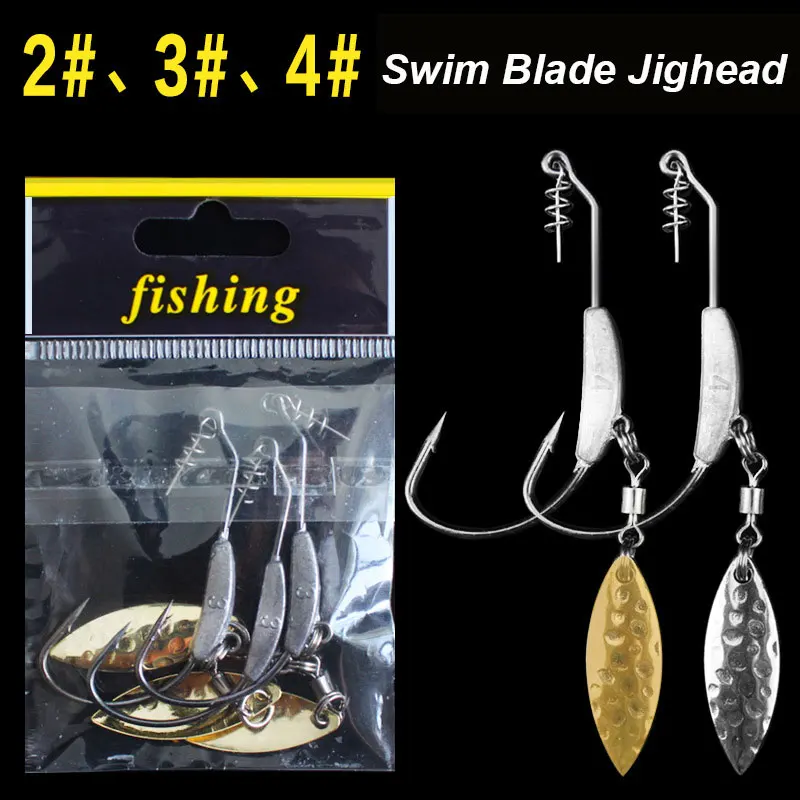 INFOF 5 предметов джиг крючком Плавание лезвие Jighead 4 5g 7 2g Lead Jig Head крючки станок и