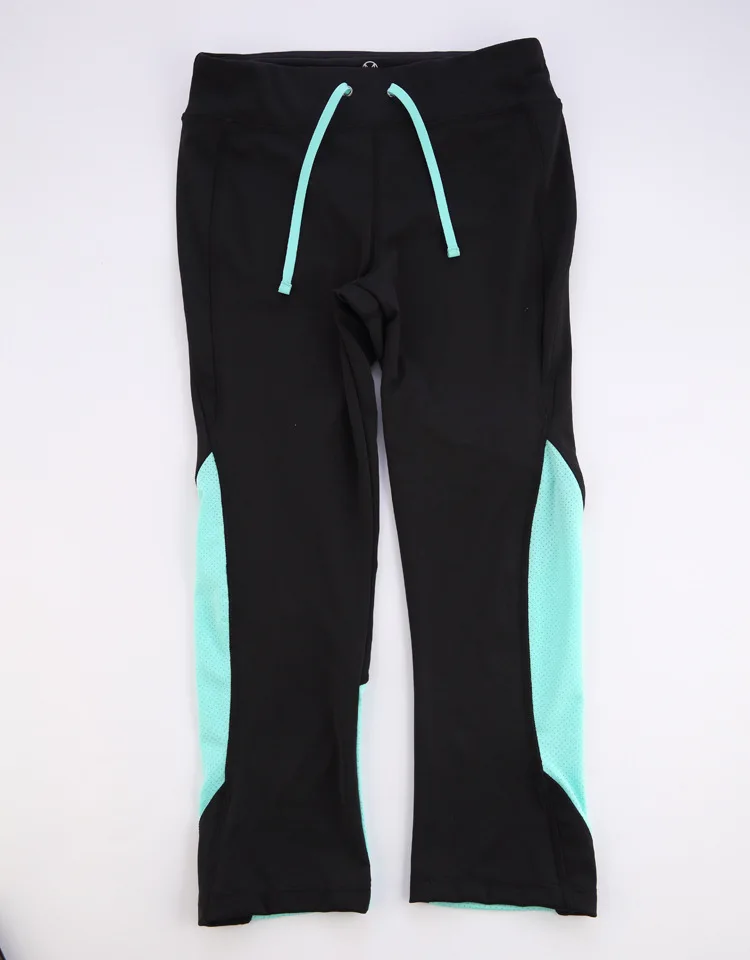 Maxmessy Women Capris Breathable Quick Dry Sports Pants Leggings Workout Fitness Elastic Gym Running Tight | Спорт и развлечения
