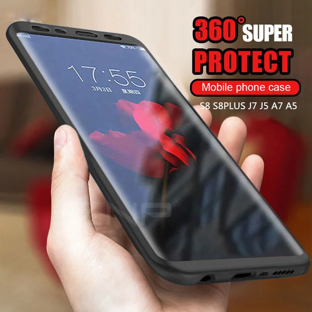 EFFLE 360 градусов чехол для телефона s samsung S7 Edge S8 Plus противоударный жесткий Броня Galaxy