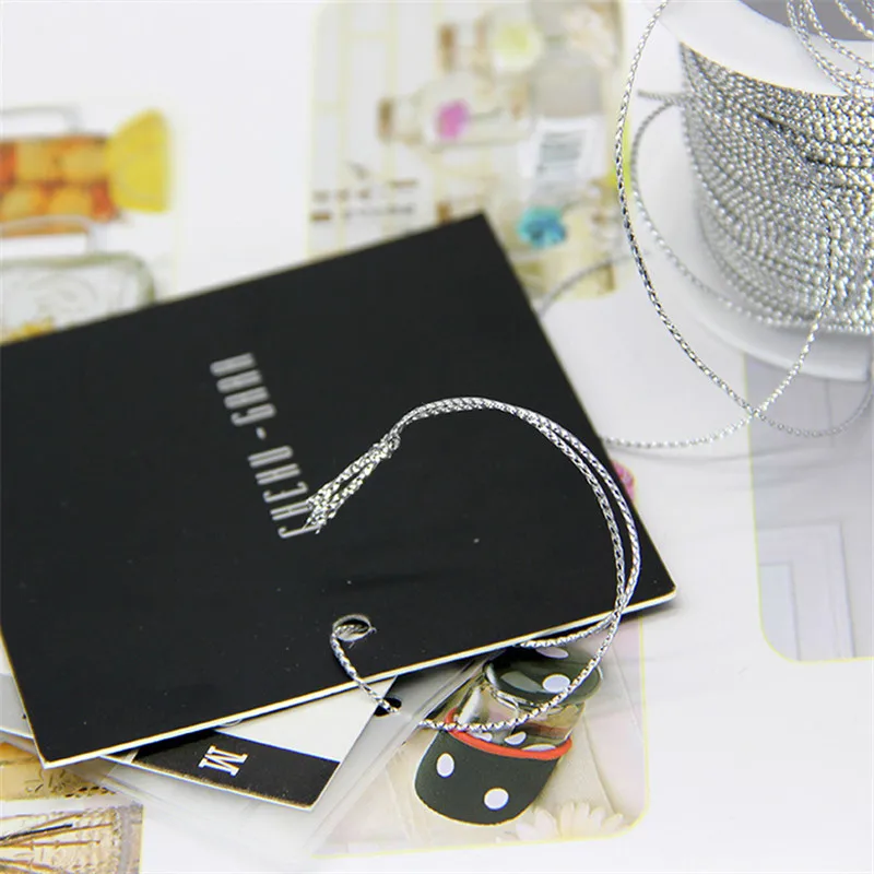 20 м/рулон золотого и серебряного цвета бирки веревка детская резьбой ручной