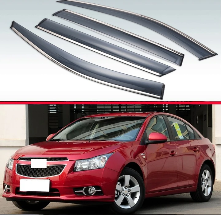 Для Chevy cruze 2008 2014 пластиковый Наружный козырек тенты на окна защита от солнца и