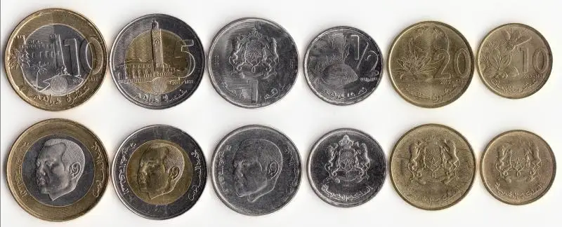 

Morocco 6pieces/ Set coin Coins original Not circulated